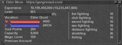 Signature for player Elder Mono
