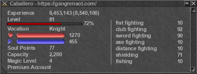 Signature for player Caballero