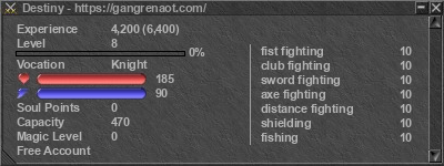 Signature for player Destiny