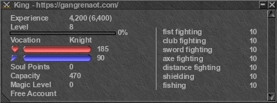 Signature for player King