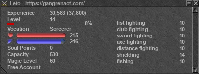 Signature for player Leto