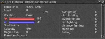 Signature for player Lord Fighters
