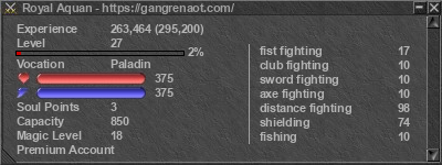 Signature for player Royal Aquan