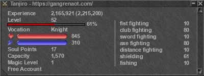 Signature for player Tanjiro