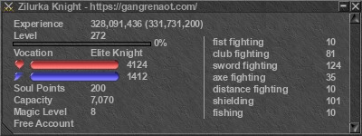 Signature for player Zilurka Knight